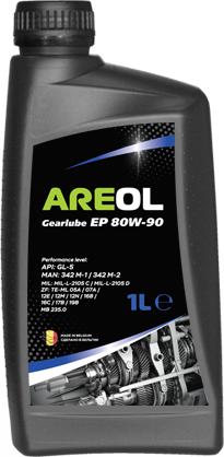 Areol 80W90AR075 - AREOL Gearlube EP 80W90 (1л) трансмис. минерал. масло для гипоидных передач!\ API GL-5, MIL-L-2105 D www.biturbo.by