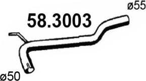 ASSO 58.3003 - Труба выхлопного газа www.biturbo.by