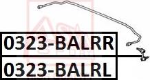 ASVA 0323-BALRR - Тяга стабилизатора HONDA CIVIC -00 задн.прав. www.biturbo.by