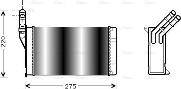 Ava Quality Cooling CN 6082 - AVA CN6082_радиатор печки!- Citroen Xantia-Xsara-ZX all 91> www.biturbo.by