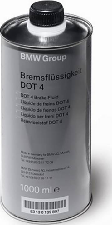 BMW 83 13 0 443 026 - OE BMW ЖИДКОСТЬ ТОРМОЗНАЯ 1L DOT4 BRAKE FLUID www.biturbo.by