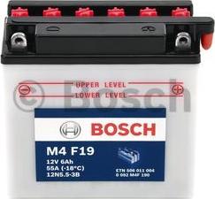 BOSCH 0 092 M4F 190 - Стартерная аккумуляторная батарея, АКБ www.biturbo.by