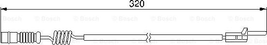 BOSCH 1 987 474 964 - Сигнализатор, износ тормозных колодок www.biturbo.by