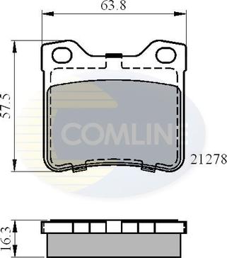 Comline CBP01060 - Тормозные колодки, дисковые, комплект www.biturbo.by