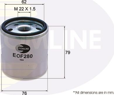Comline EOF280 - Масляный фильтр www.biturbo.by