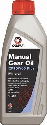 Comma EP75W80P1L - COMMA 75W80 MANUAL GEAR OIL EP PLUS (1L) масло трансмиссионное !минеральное\ API GL-4 www.biturbo.by