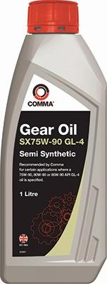Comma SXGL41L - COMMA 75W90 SX GL-4 (1L) масло транс!\API GL-4, Ford M2C175-A, для 5- и 6-ти ступ. КПП (полусинт) www.biturbo.by