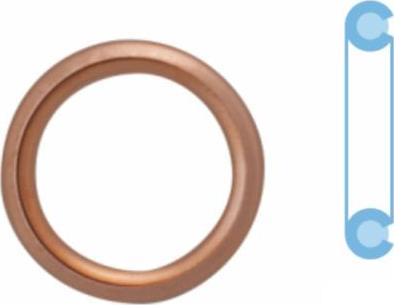 Corteco 407711H - Уплотнительное кольцо, резьбовая пробка маслосливного отверстия www.biturbo.by