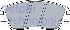 Delphi LP3519 - Тормозные колодки, дисковые, комплект www.biturbo.by