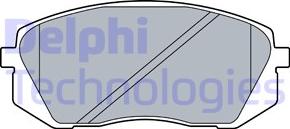 Delphi LP3535 - Тормозные колодки, дисковые, комплект www.biturbo.by