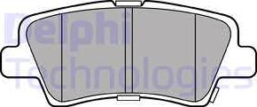 Delphi LP3309 - Дисковые тормозные колодки, комплект www.biturbo.by
