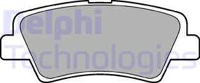 Delphi LP2295 - Тормозные колодки, дисковые, комплект www.biturbo.by