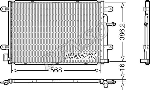 Denso DCN02039 - Конденсатор кондиционера www.biturbo.by