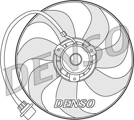 Denso DER32001 - вентилятор охлаждения!\ Audi A3 1.8T/1.9TDi 96>, VW Golf 1.6-2.0 97-06 www.biturbo.by