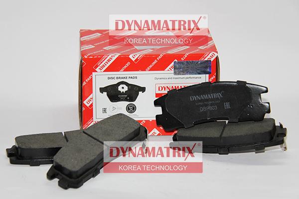 Dynamatrix DBP803 - Тормозные колодки, дисковые, комплект www.biturbo.by