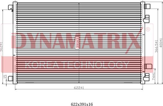 Dynamatrix DR94626 - радиатор кондиционера www.biturbo.by