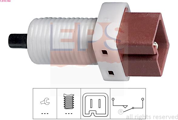 EPS 1.810.192 - Выключатель, привод сцепления (Tempomat) www.biturbo.by