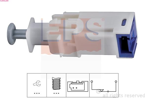 EPS 1.810.241 - Выключатель, привод сцепления (Tempomat) www.biturbo.by