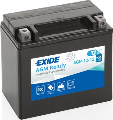 Exide AGM12-12 - Стартерная аккумуляторная батарея, АКБ www.biturbo.by