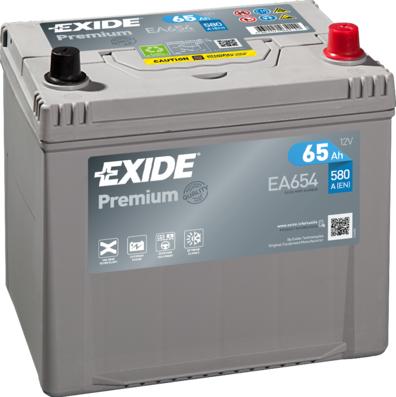 Exide EA654 - Стартерная аккумуляторная батарея, АКБ www.biturbo.by