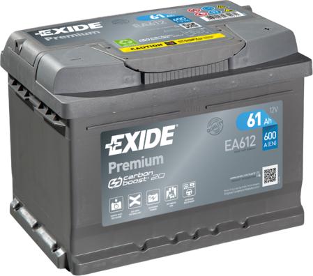 Exide EA612 - Стартерная аккумуляторная батарея, АКБ www.biturbo.by
