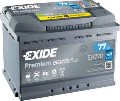 Exide EA770 - Стартерная аккумуляторная батарея, АКБ www.biturbo.by