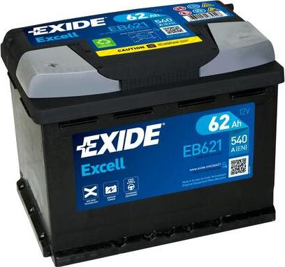 Exide EB621 - Стартерная аккумуляторная батарея, АКБ www.biturbo.by