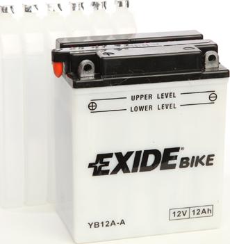 Exide EB12A-A - аккумуляторная батарея! рус 12Ah 165A 135/80/160 moto сухозар. с упаков. электролита\ www.biturbo.by
