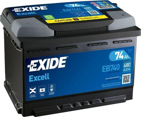 Exide EB740 - Стартерная аккумуляторная батарея, АКБ www.biturbo.by