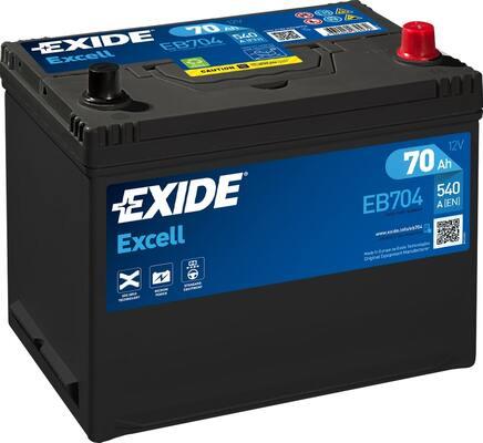 Exide EB704 - Стартерная аккумуляторная батарея, АКБ www.biturbo.by