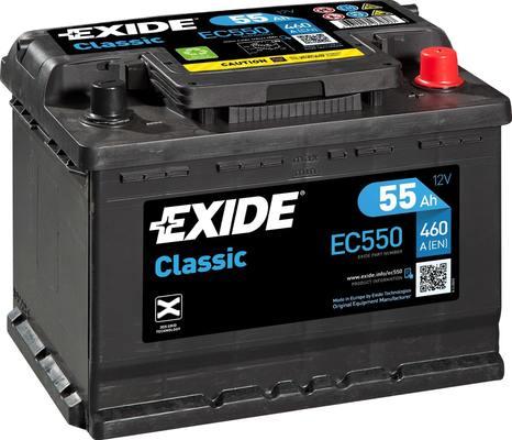 Exide EC550 - Стартерная аккумуляторная батарея, АКБ www.biturbo.by