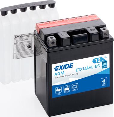 Exide ETX14AHL-BS - Стартерная аккумуляторная батарея, АКБ www.biturbo.by