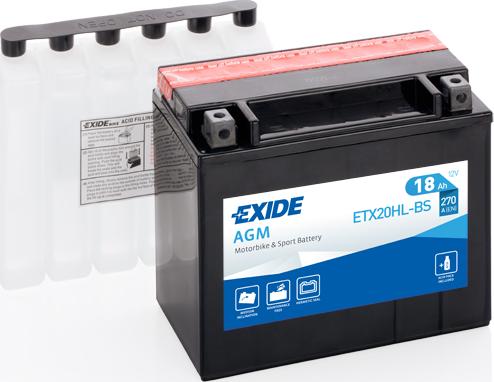 Exide ETX20HL-BS - Стартерная аккумуляторная батарея, АКБ www.biturbo.by