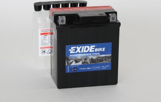Exide ETX7L-BS - Аккумулятор Пуск/Сухой заряженный кислотой/AGM (ограниченная продажа клиентам) EXIDE 12В 6Ач 100A P+ www.biturbo.by