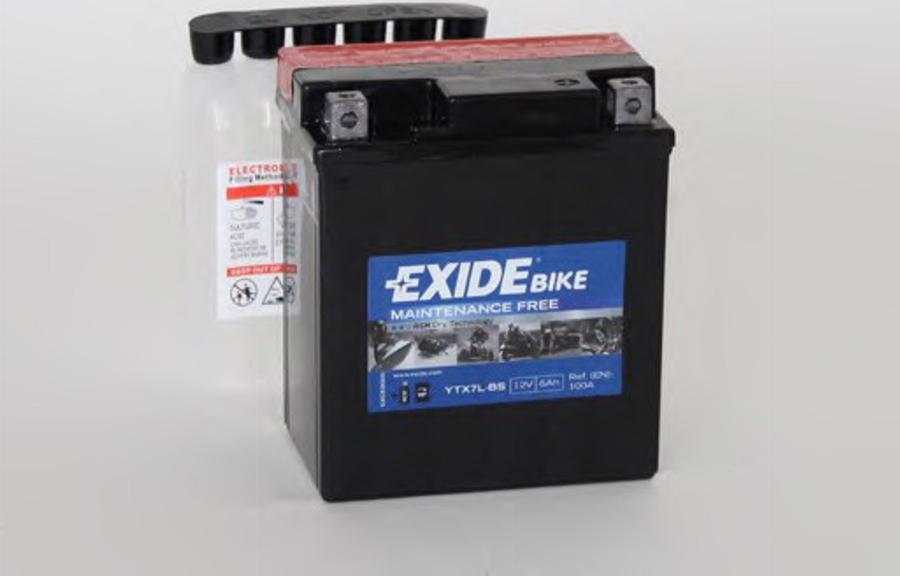 Exide YTX7L-BS - Стартерная аккумуляторная батарея, АКБ www.biturbo.by