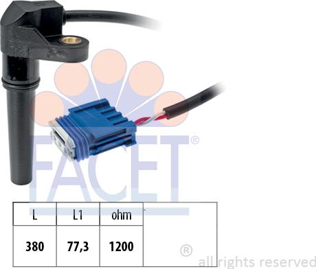 FACET 9.0618 - Датчик частоты вращения, автоматическая коробка передач www.biturbo.by