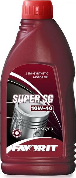 Favorit 51496 - FAVORIT 10W40 SUPER SG (0.9L) масло моторное полусинт. ! 51496 \ API SG/CD www.biturbo.by