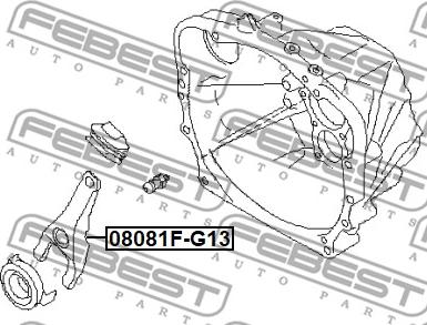 Febest 0881F-G13 - вилка сцепления!\ Subaru Forester 96-02 www.biturbo.by