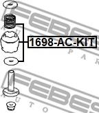 Febest 1698-AC-KIT - опора подвески компрессора! пневмоподвес., комплект\ MB W211 www.biturbo.by
