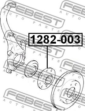 Febest 1282-003 - ступица колеса передняя!\ Hyundai Elantra 03-06 www.biturbo.by