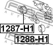 Febest 1287-H1 - ролик натяжной ремня ГРМ!\ Hyundai Santa Fe 2.4/Sonata 2.0 01> www.biturbo.by
