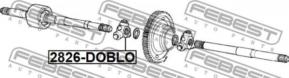 Febest 2816-DOBLO - трипоид привода! Z21 D31.9\ Fiat Bravo 07>/Punto 99>/Doblo 00>, Lancia Y 95> www.biturbo.by