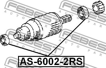 Febest AS-6002-2RS - подшипник коленвала! 15x32x9\ BMW E36/E46/E90/E60/E81/E87/X3/X5/Z3/Z4 1.6i-5.0i 95> www.biturbo.by