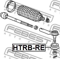Febest HTRB-RE - пыльник рулевого наконечника!\ Acura RDX 07> www.biturbo.by