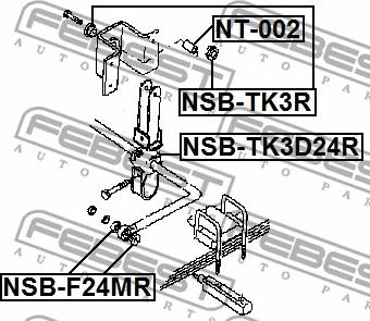 Febest NSB-TK3R - втулка стабилизатора заднего!\ Nissan Alteon/Cabstar 11> www.biturbo.by