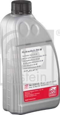 Febi Bilstein 02615 - MB 343.0 жидкость минеральная для гидравлических систем ZH-M желтая 1 л www.biturbo.by