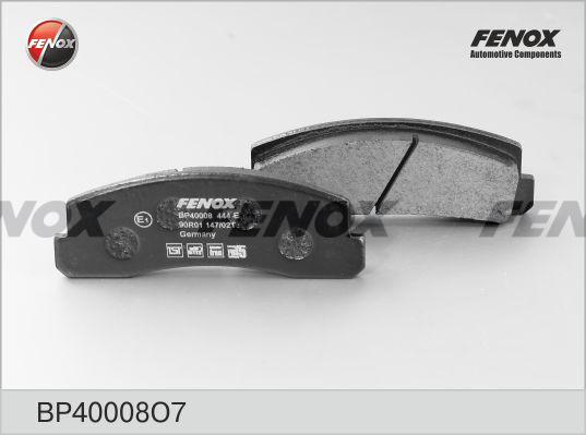 Fenox BP40008O7 - Тормозные колодки, дисковые, комплект www.biturbo.by