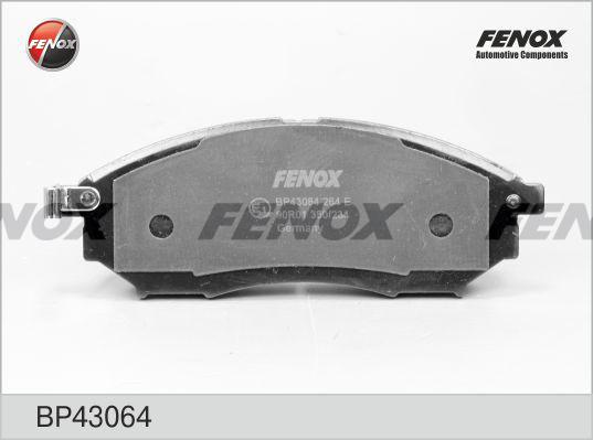 Fenox BP43064 - Тормозные колодки, дисковые, комплект www.biturbo.by
