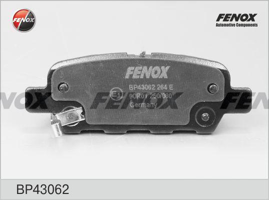 Fenox BP43062 - Тормозные колодки, дисковые, комплект www.biturbo.by