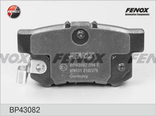 Fenox BP43082 - Тормозные колодки, дисковые, комплект www.biturbo.by